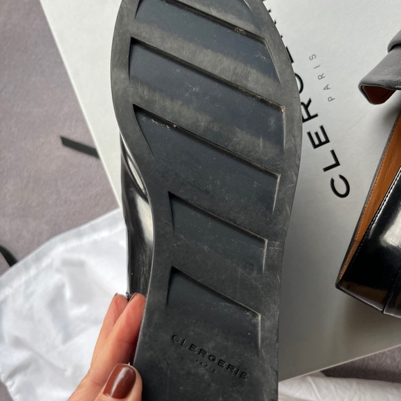 Robert Clergerie leather platform loafers shoes black size 36,5 made in France - Picture 11 of 12